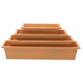 Next2Nature 8625E SAFF S-4 Enameled Galvanized Rectangular Planter, Saffron NE2588637